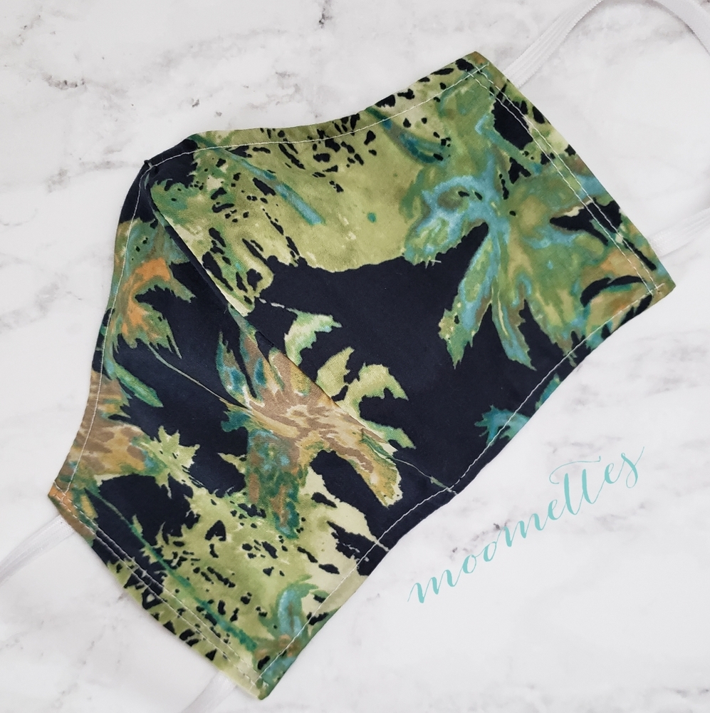 Palm Tree Face Mask Lilly Style Handmade
